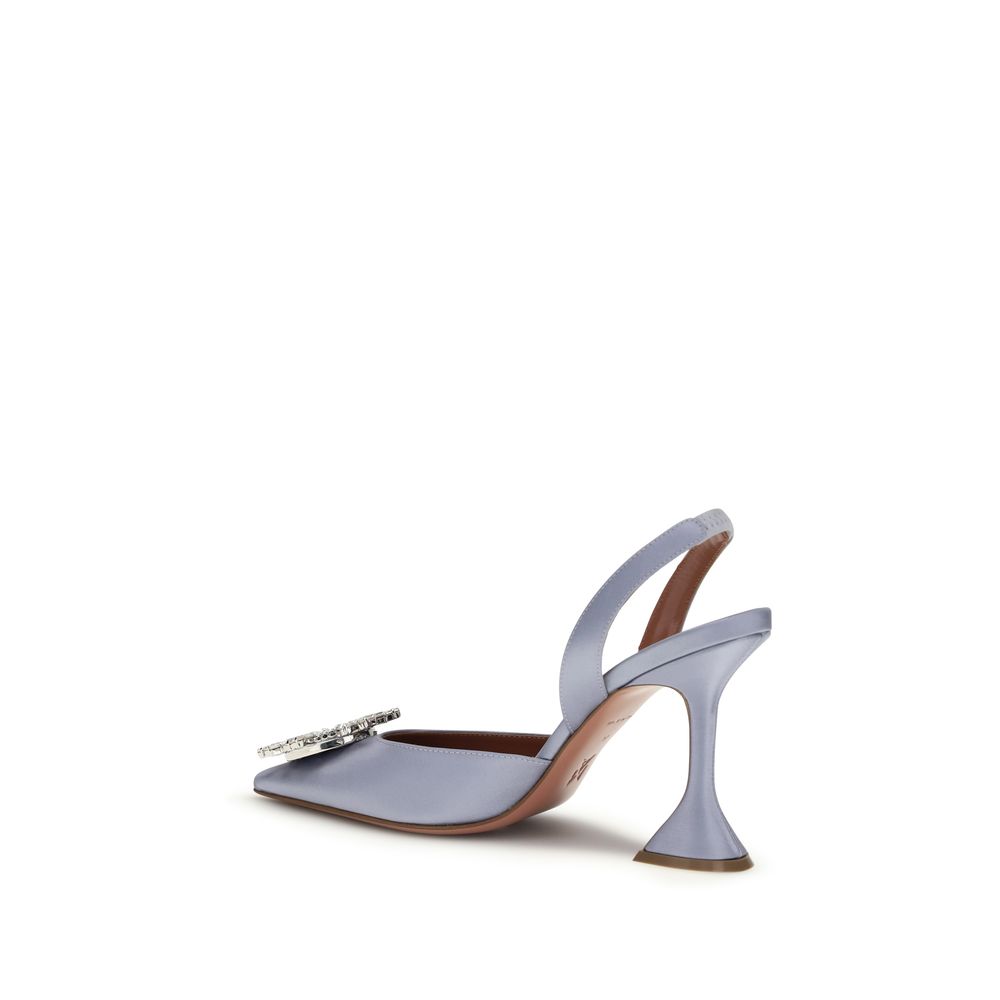 Purple Silk High Heel Pumps - ventzia