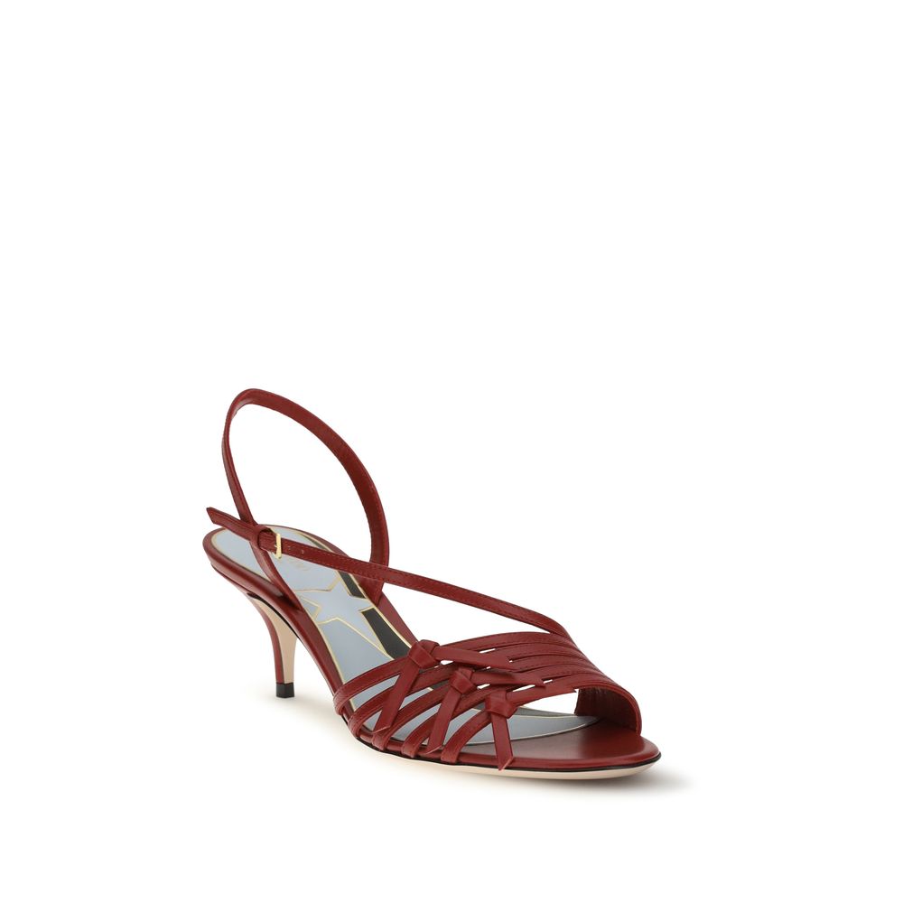 Multicolor Goatskin Strap-On Sandals - ventzia