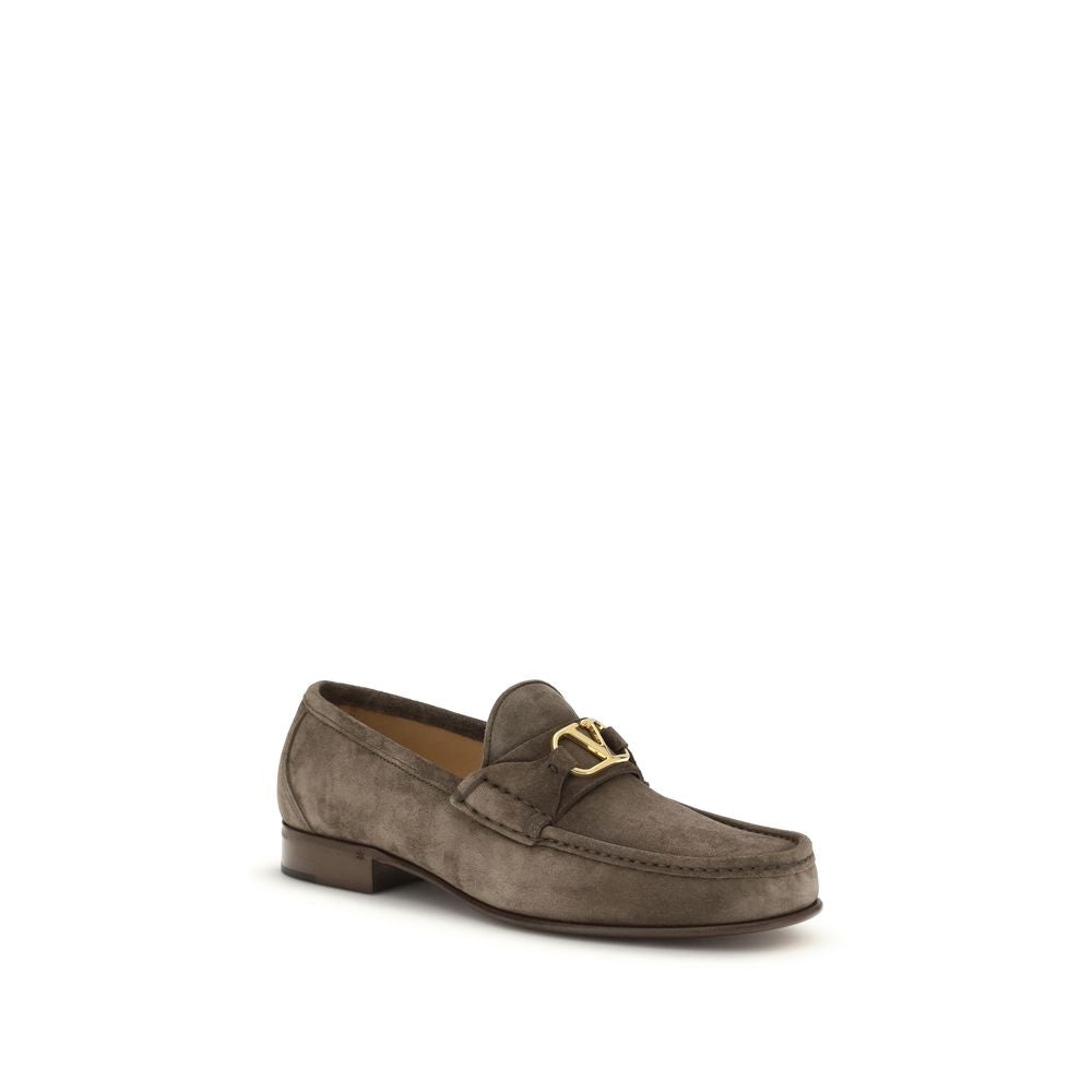 Brown Calf Leather Bos Taurus Slip-On Loafers - ventzia