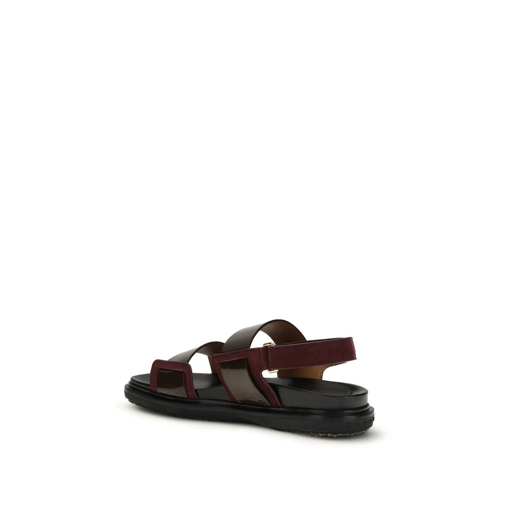 Black Calf Leather Bos Taurus Strap-On Sandals - ventzia