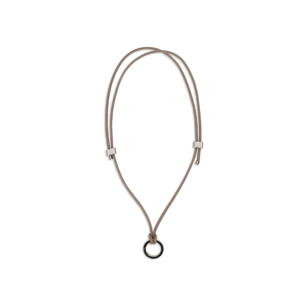 Black Calf Leather Bos Taurus Necklace - ventzia