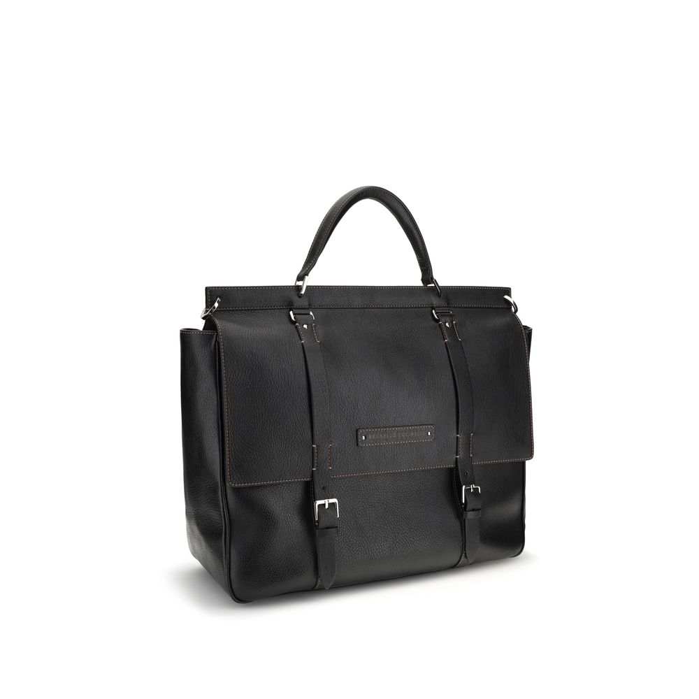 Black Calf Leather Bos Taurus Luggage And Travel - ventzia