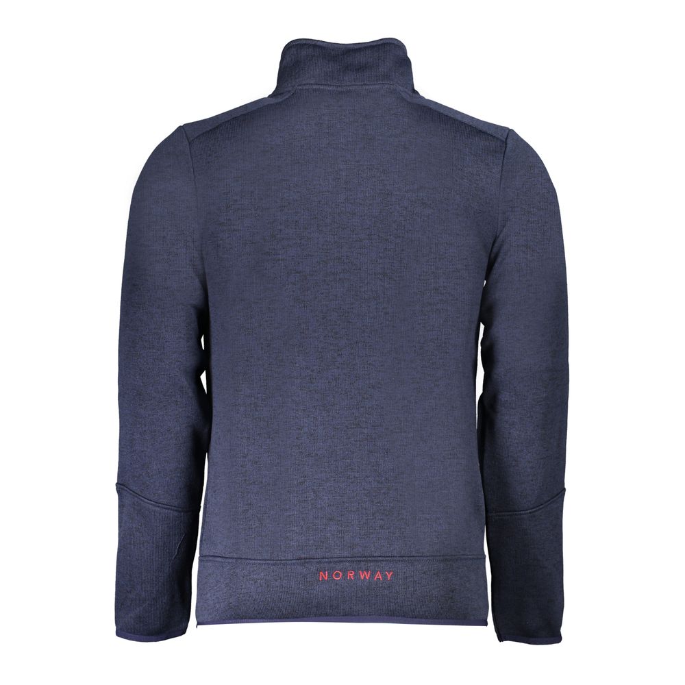 Blu Polyester Men Sweatshirt - ventzia