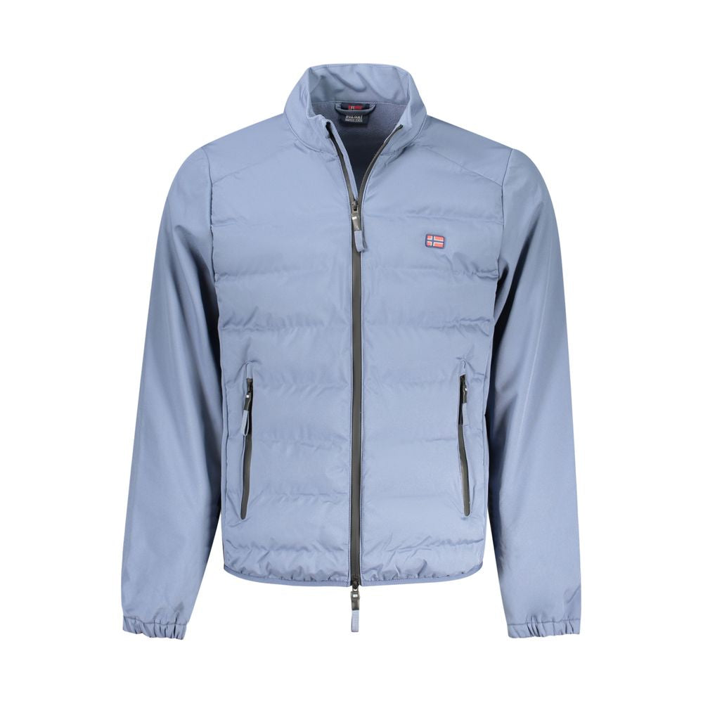 Azzurro Polyester Men's Jacket - ventzia