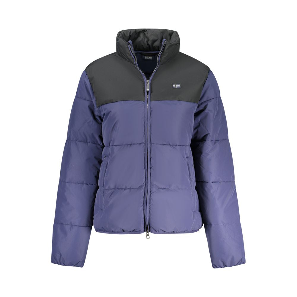 Blu Polyester Women Jacket - ventzia
