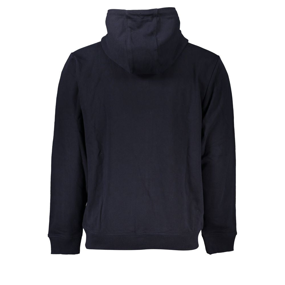 Blue Cotton Men's Hooded Sweatshirt - ventzia