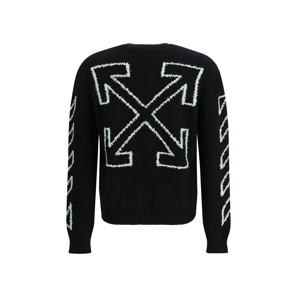 Black Cotton Sweatshirt - ventzia