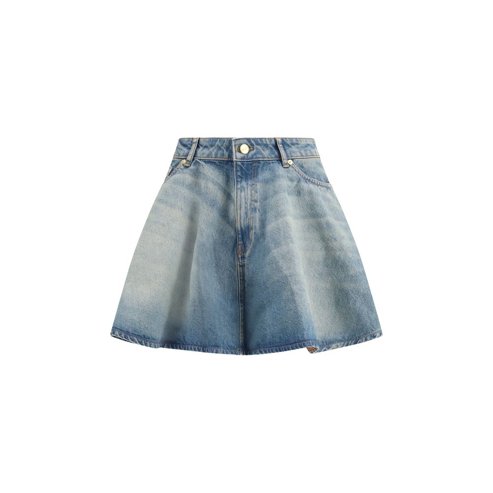 Blue Denim Skirt - ventzia