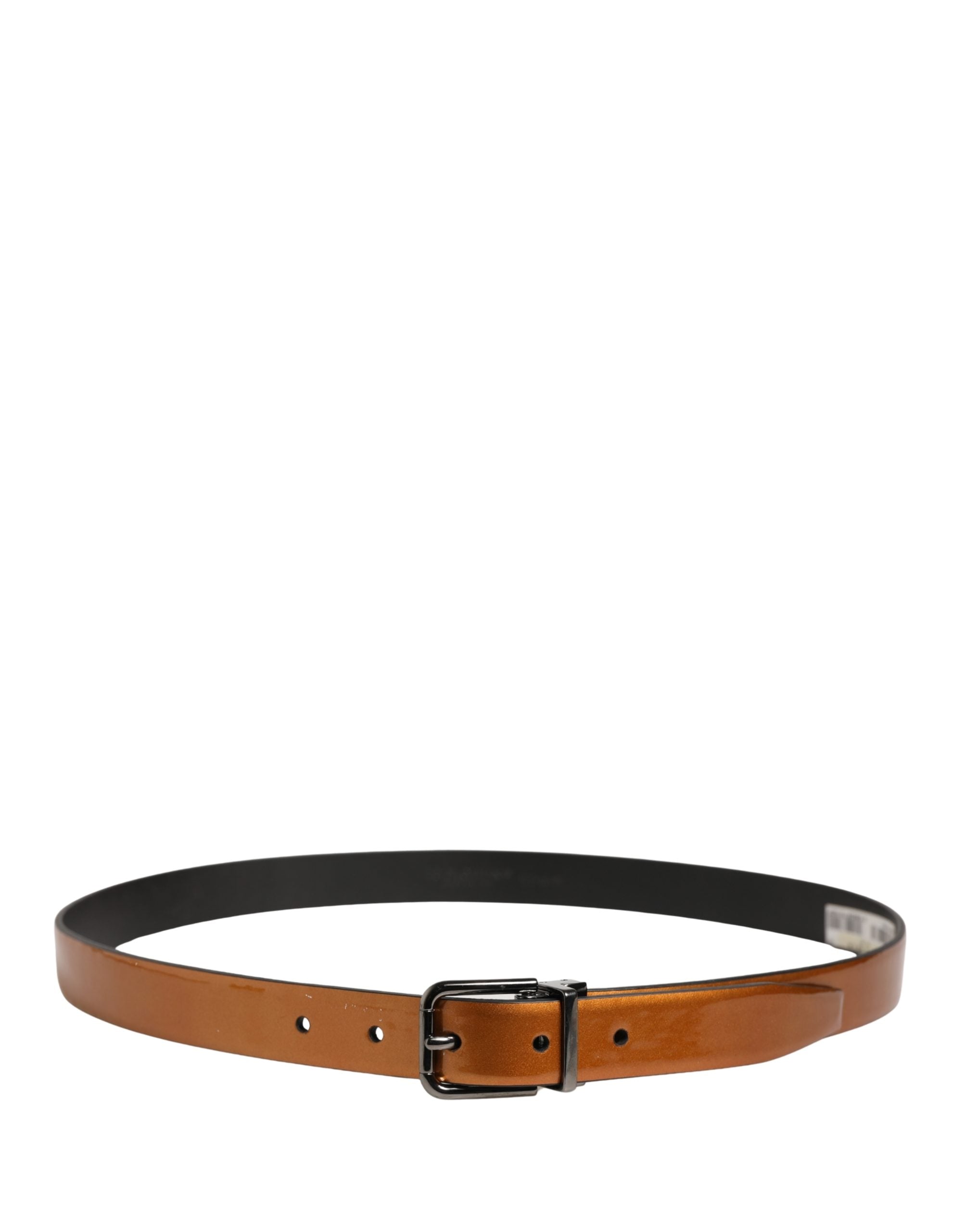 Men Brown Classic Leather Metal Buckle Belt - ventzia