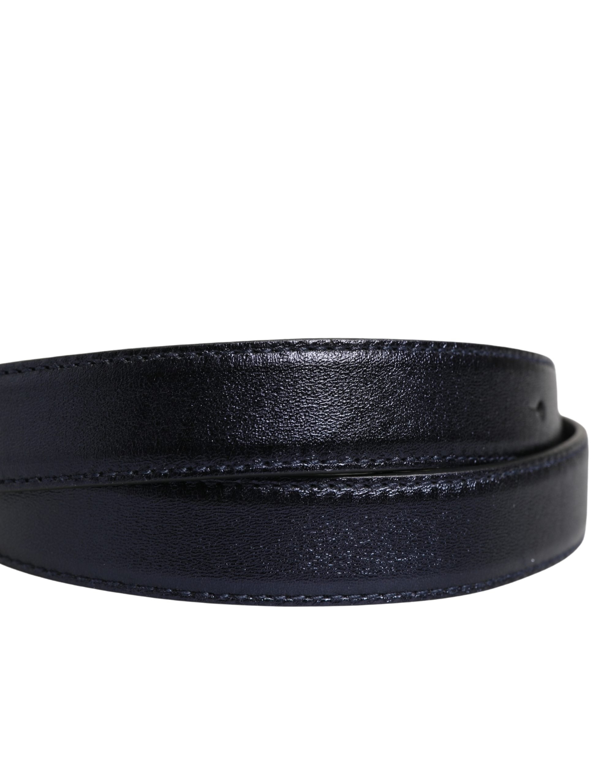 Men Black Classic Leather Square Buckle Belt - ventzia