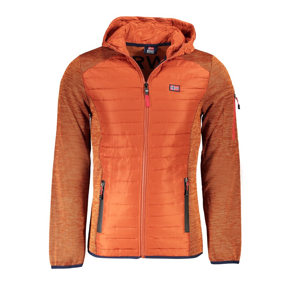 Marrone Polyester Men's Jacket - ventzia