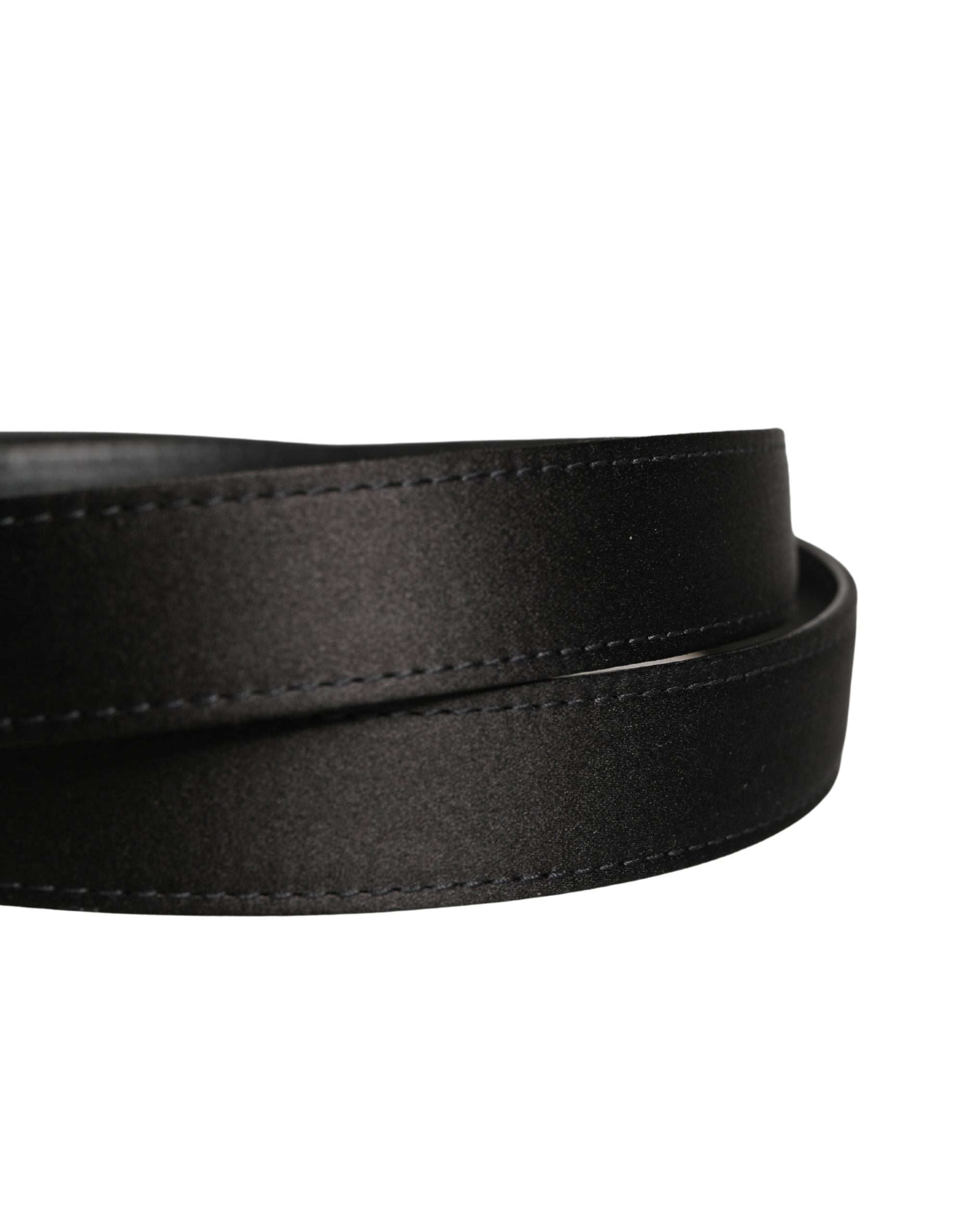 Men Black Classic Viscose Metal Buckle Belt - ventzia