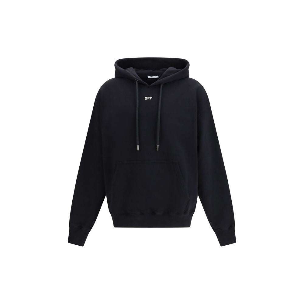 Black Cotton Sweatshirt - ventzia