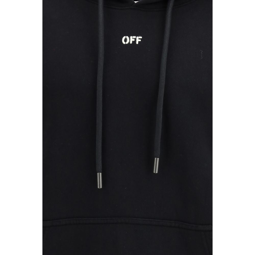 Black Cotton Sweatshirt - ventzia