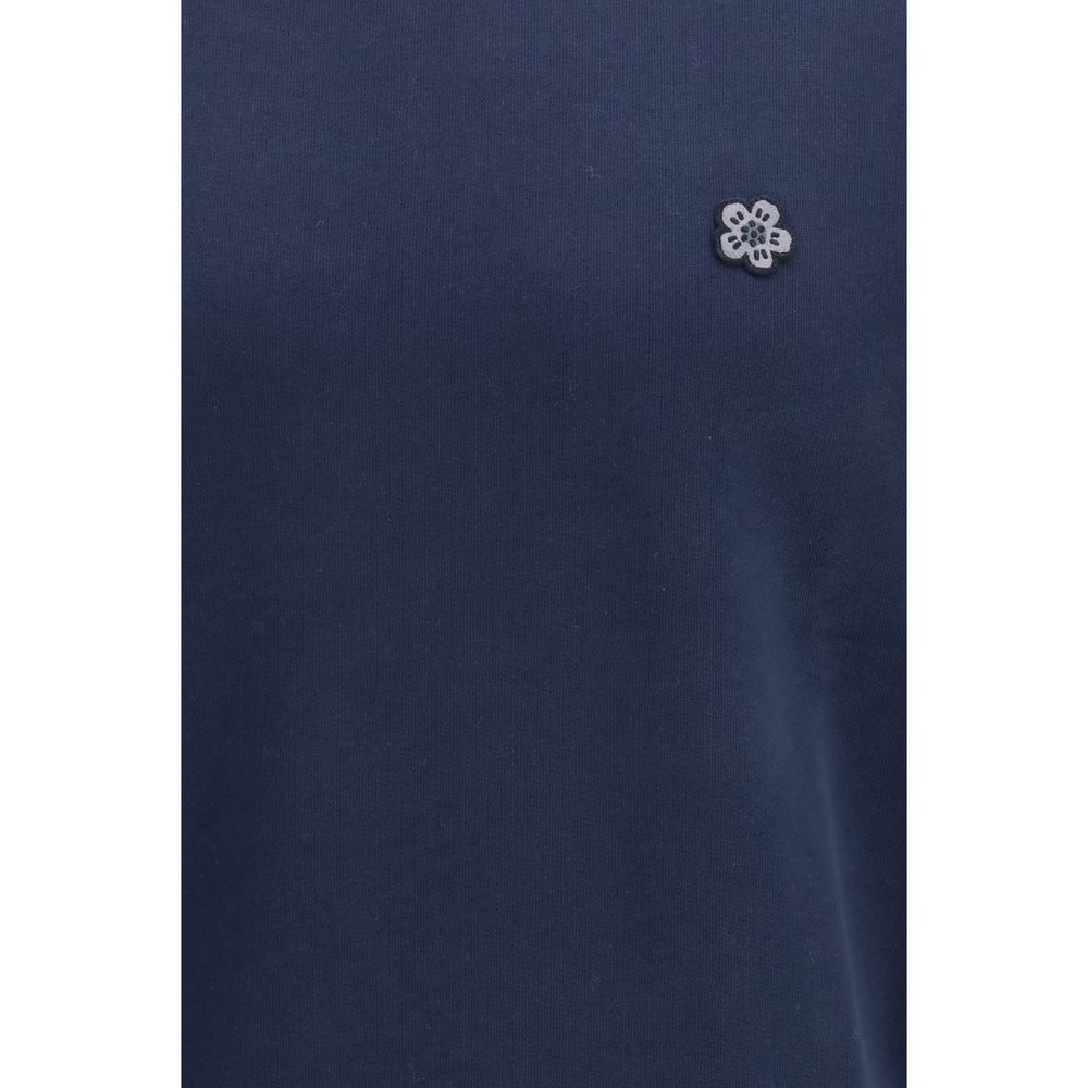 Blue Cotton Sweatshirt - ventzia