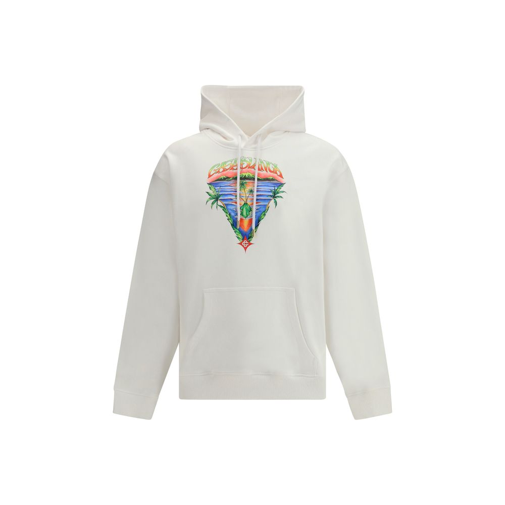 White Cotton Sweatshirt - ventzia
