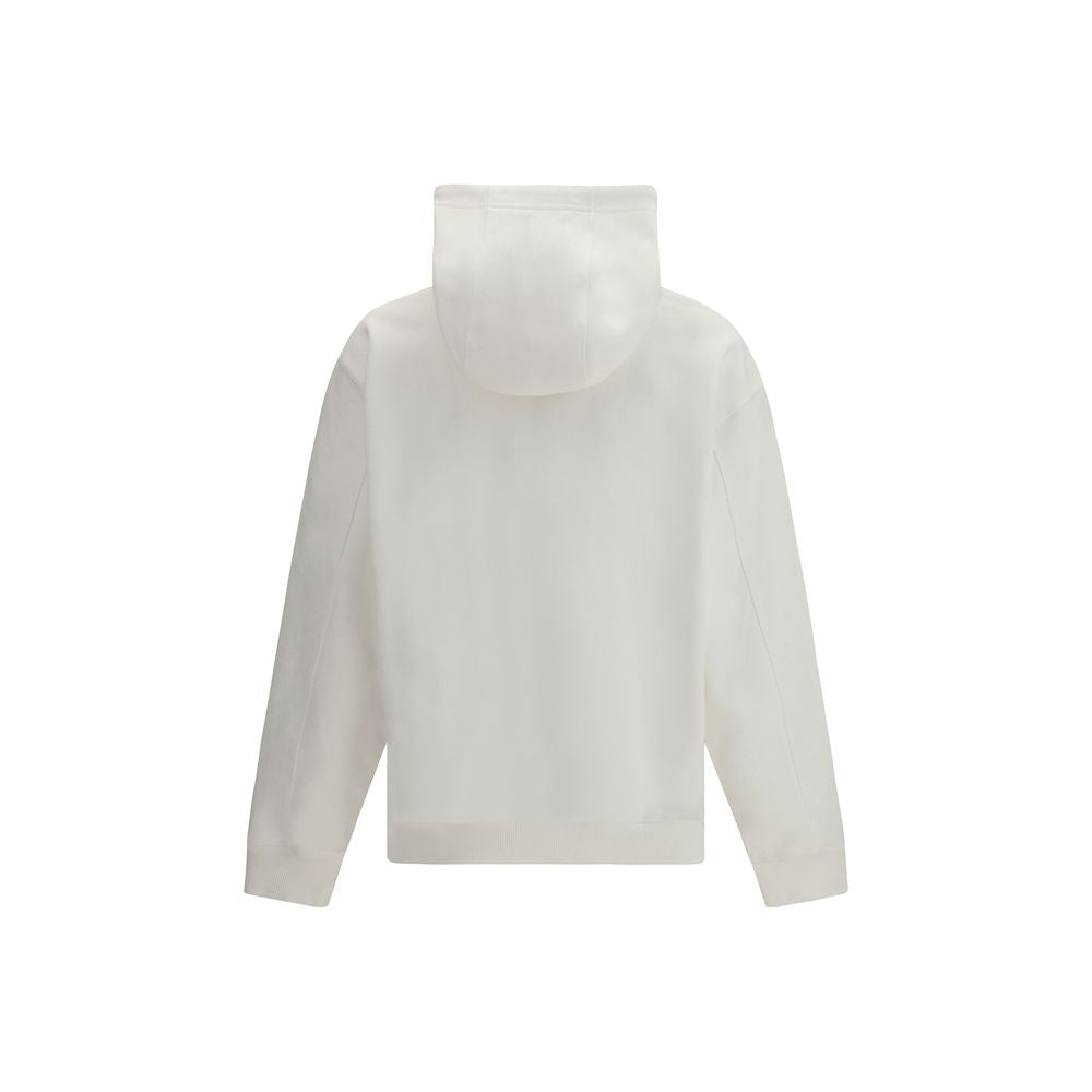 White Cotton Sweatshirt - ventzia