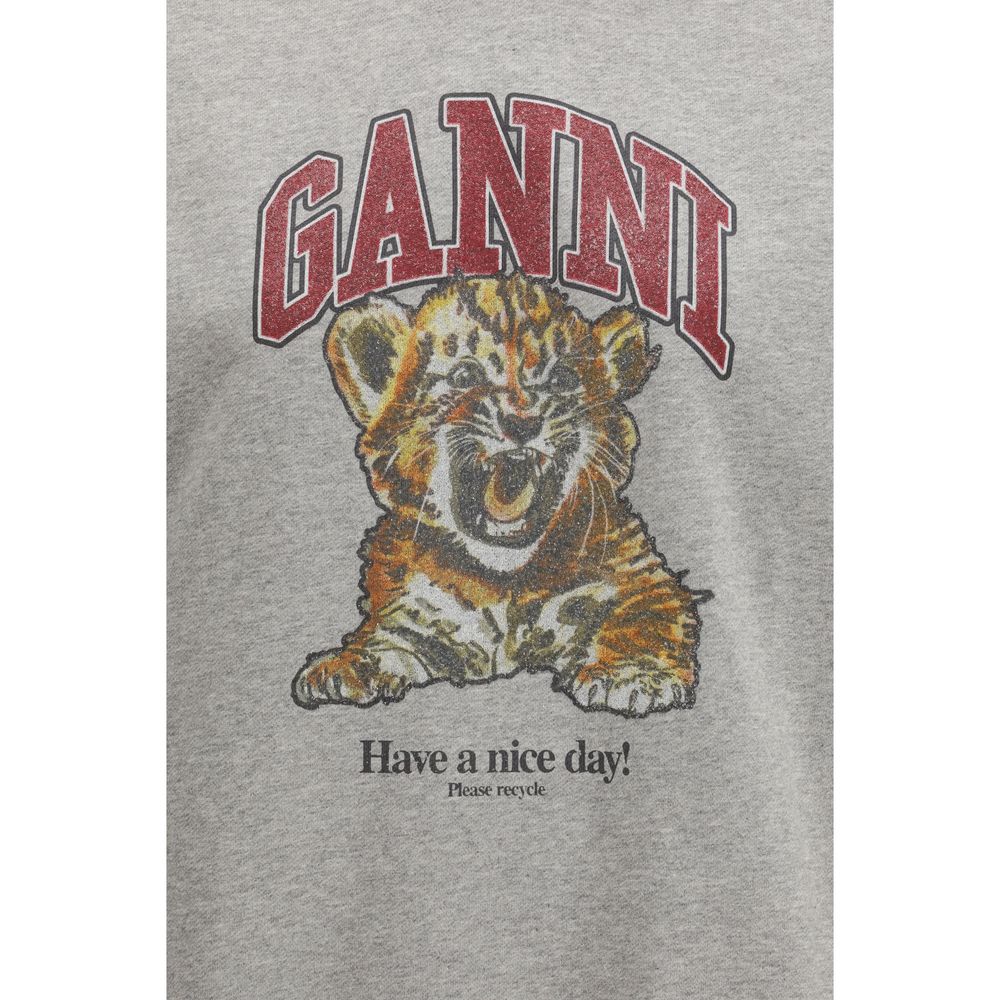 Gray Cotton Sweatshirt - ventzia
