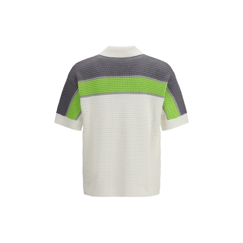White Cotton Shortsleeve Shirt - ventzia
