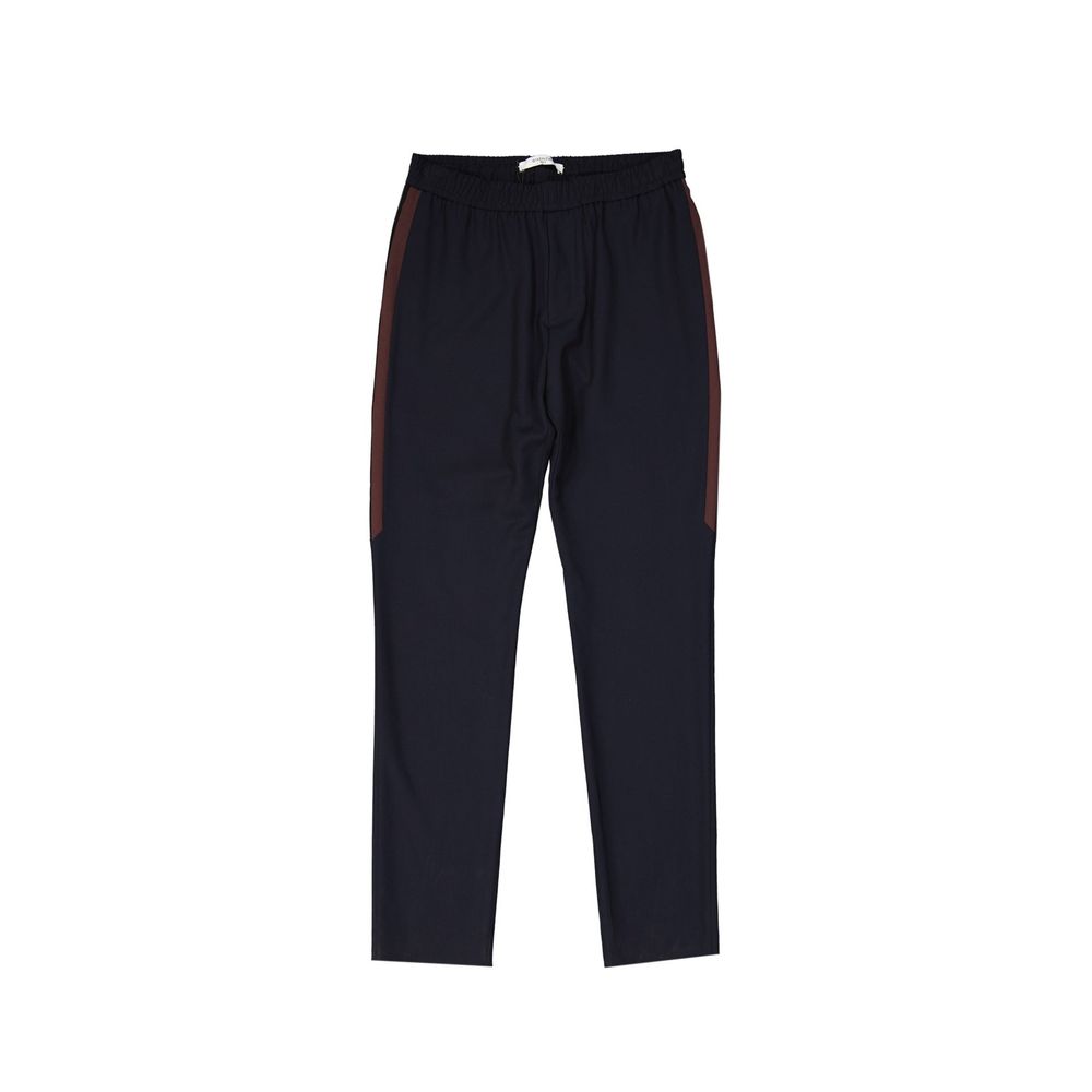 Blue Wool Pants - ventzia