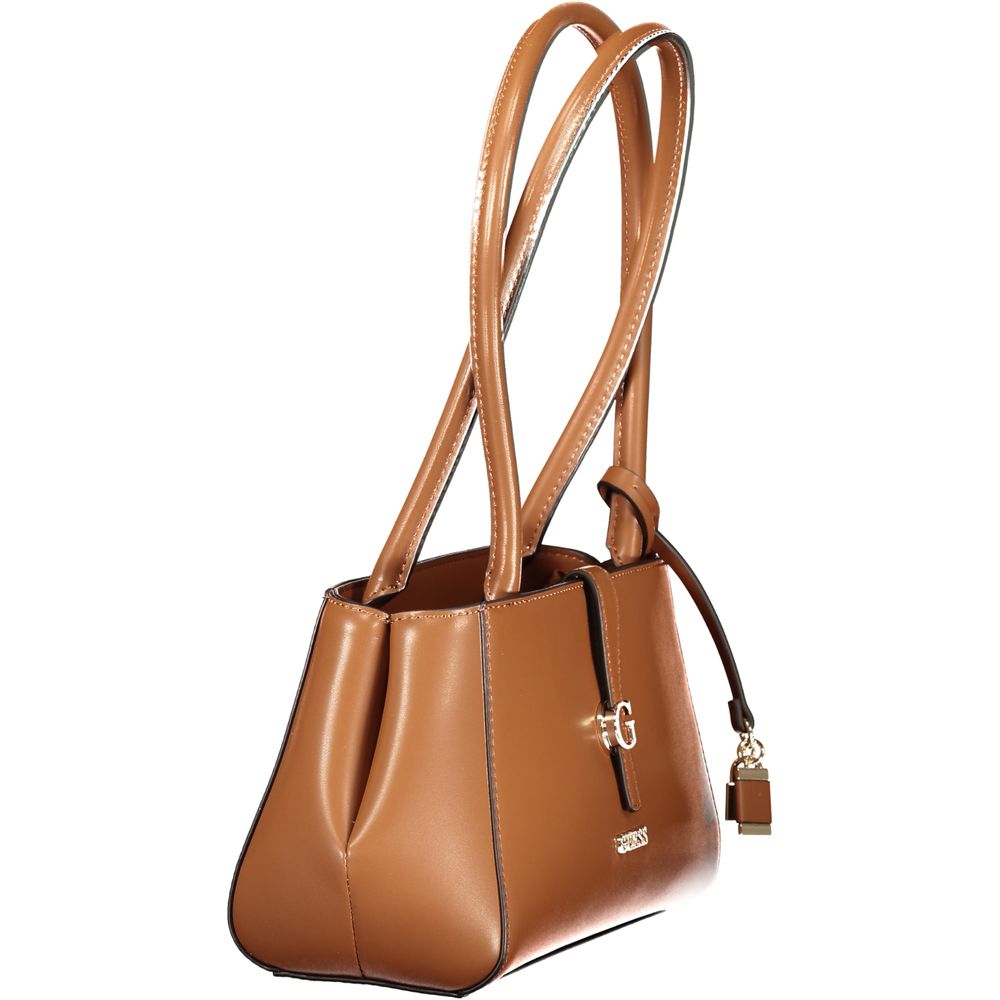 Marrone Poliuretano Female Handbag - ventzia