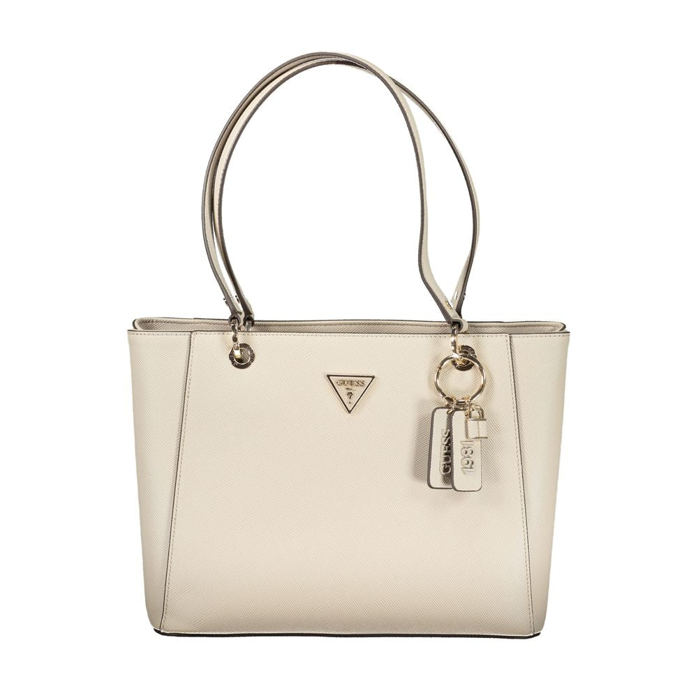 Beige Poliuretano Women Handbag - ventzia