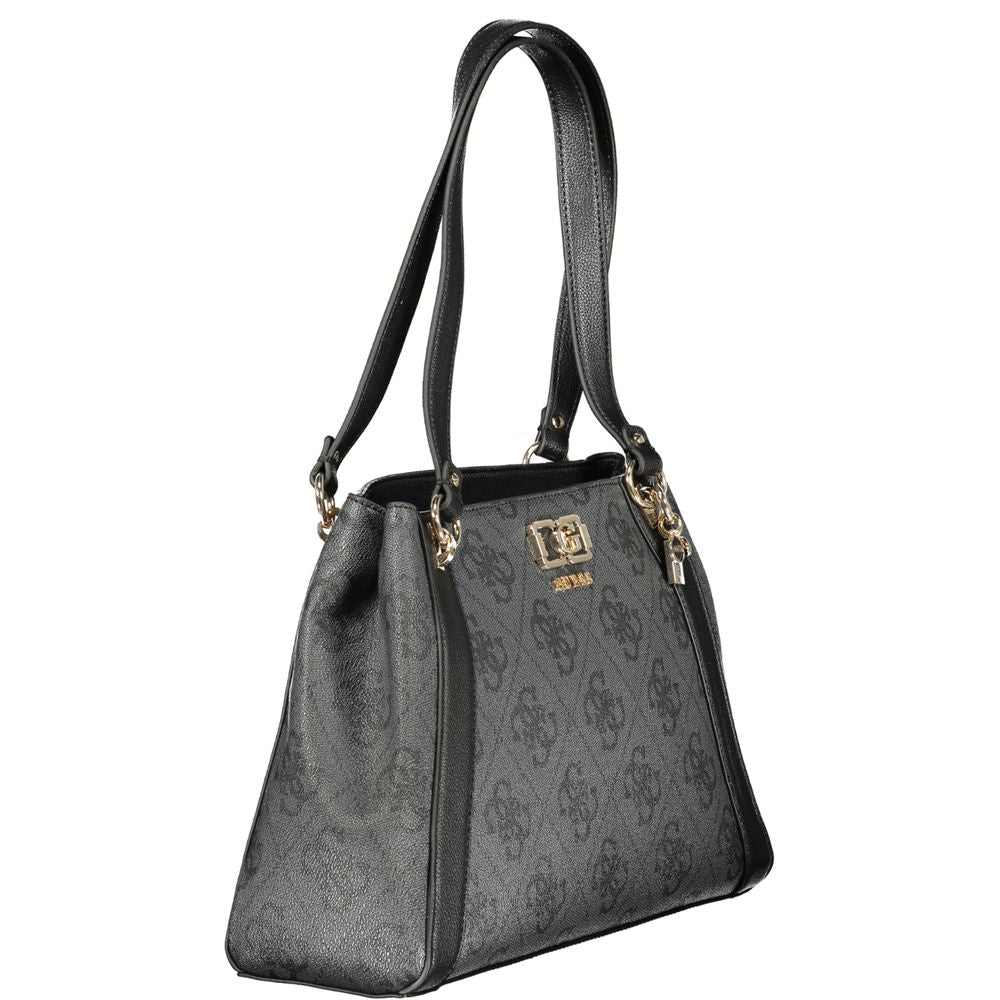 Nero Poliuretano Women Handbag - ventzia
