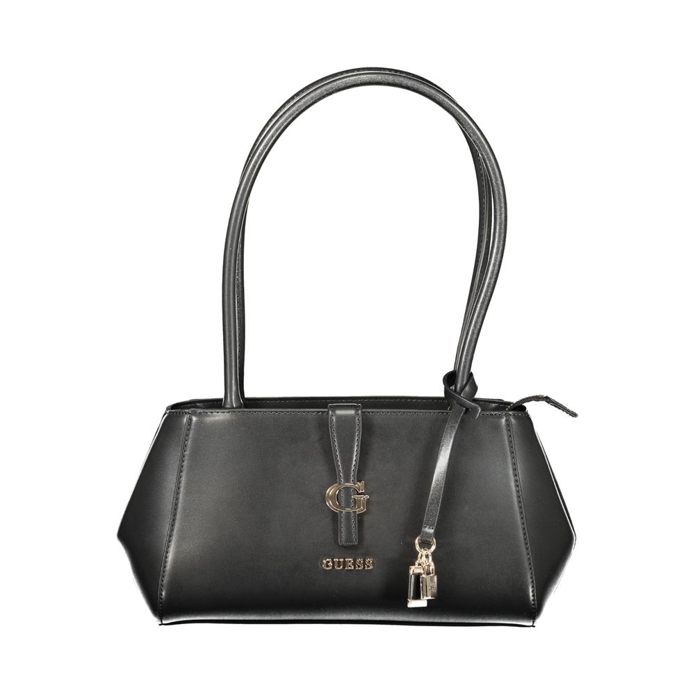 Nero Poliuretano Donna Shoulder Bag - ventzia