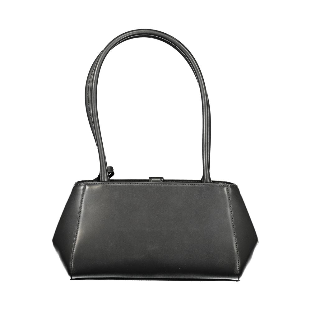 Nero Poliuretano Donna Shoulder Bag - ventzia