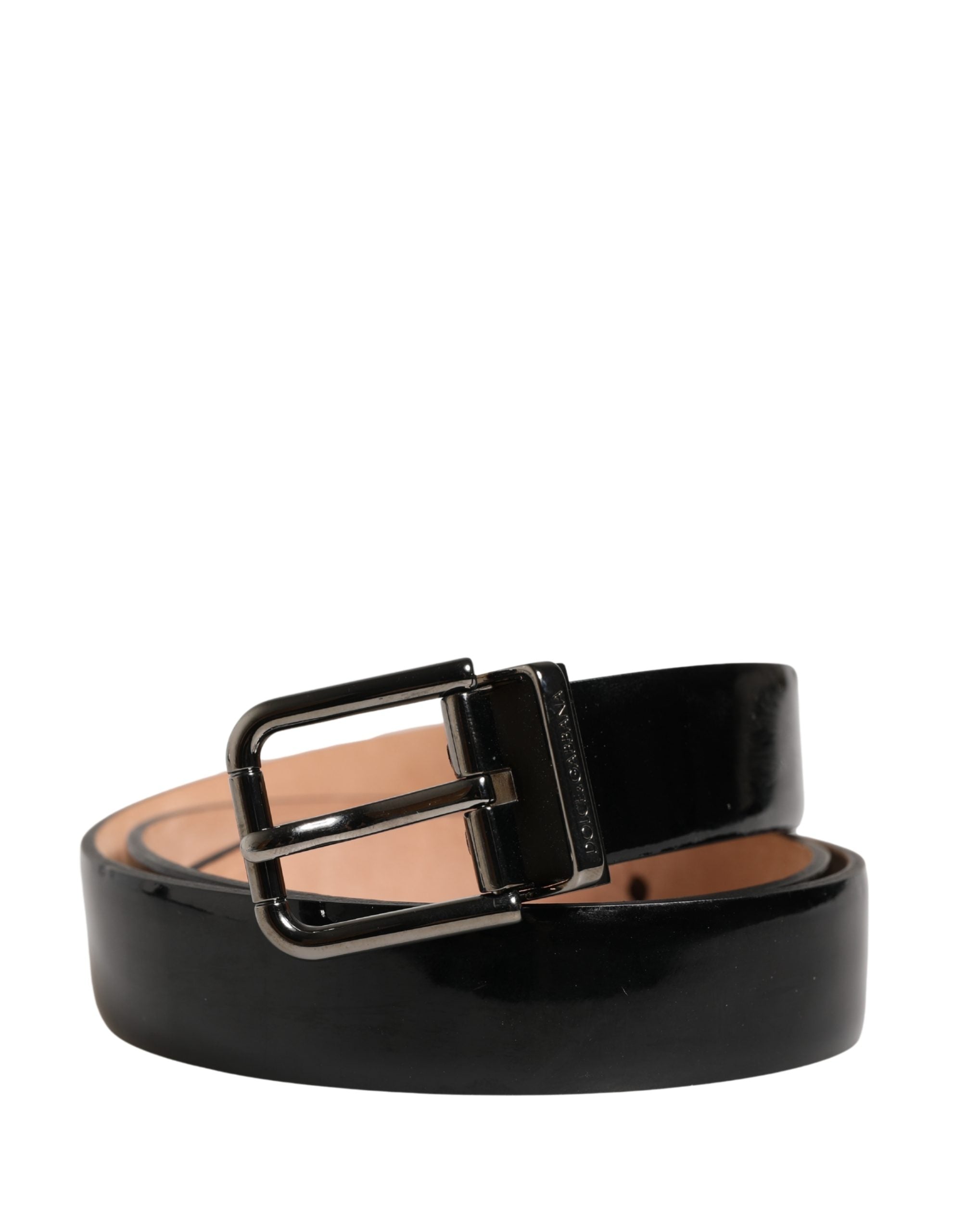 Men Black Classic Leather Metal Buckle Belt - ventzia