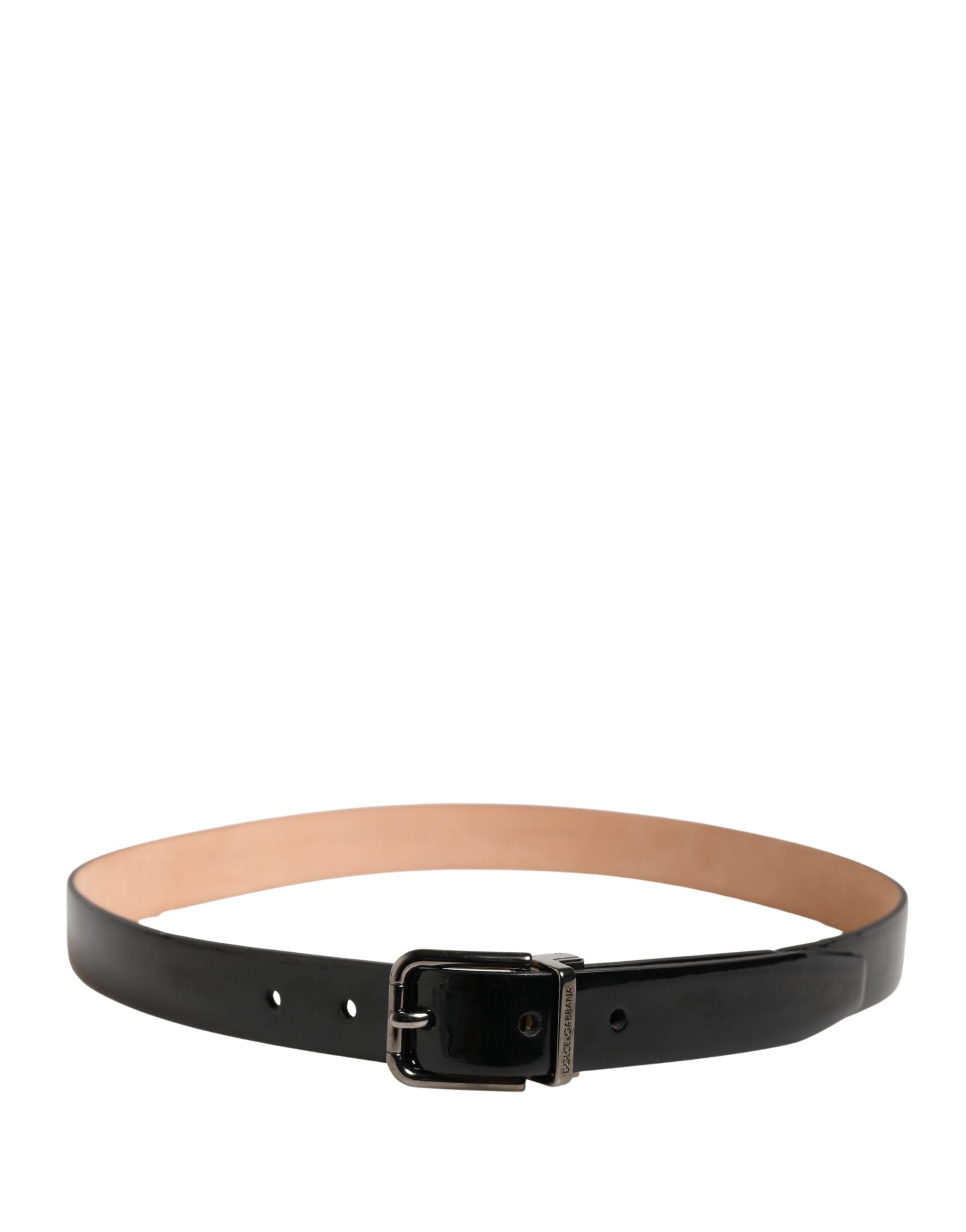 Men Black Classic Leather Metal Buckle Belt - ventzia