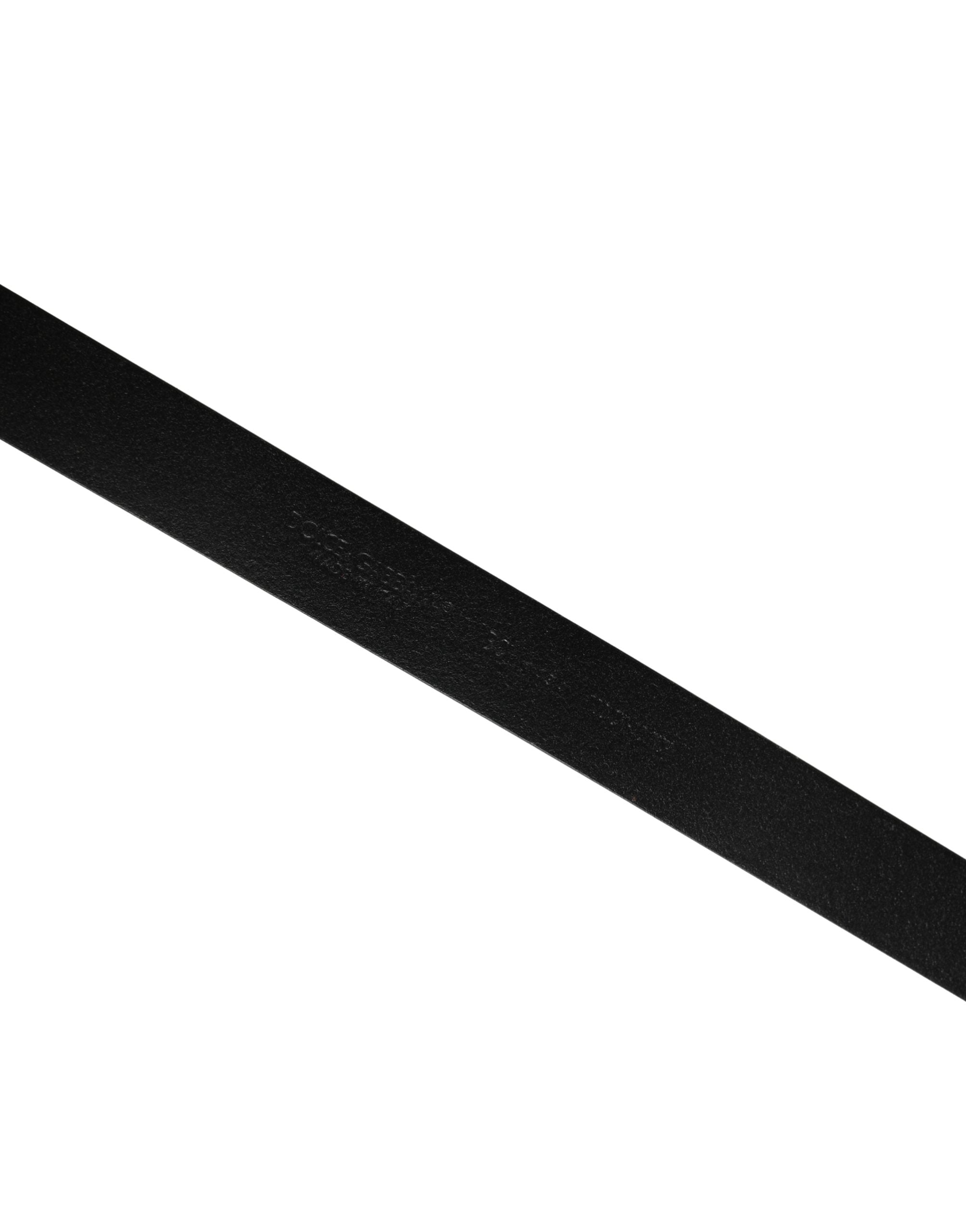 Men Black Classic Leather Metal Buckle Belt - ventzia