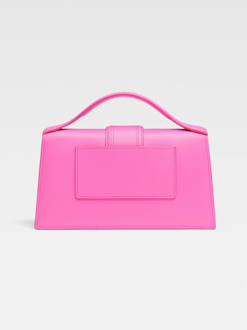 Neon Pink Leather Le Grand Bambino Handbag - ventzia