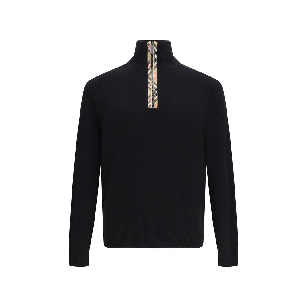 Black Wool Sweatshirt - ventzia