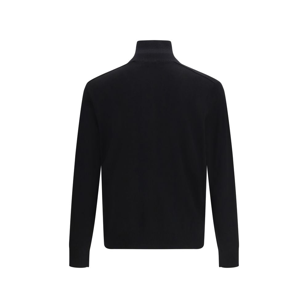 Black Wool Sweatshirt - ventzia