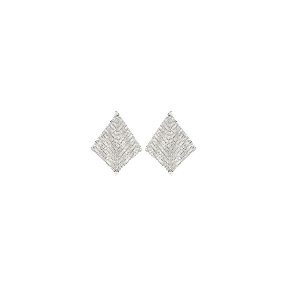 Silver Brass Earrings - ventzia