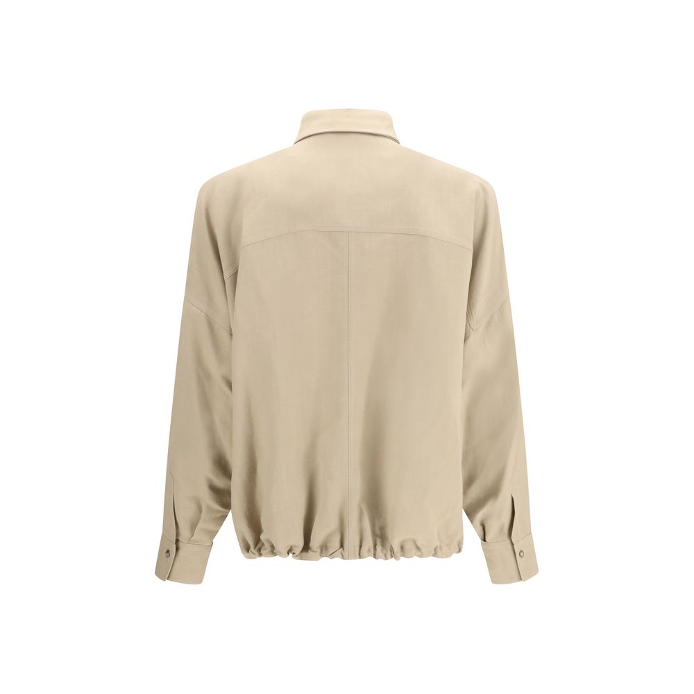 Beige Viscose Blouse - ventzia