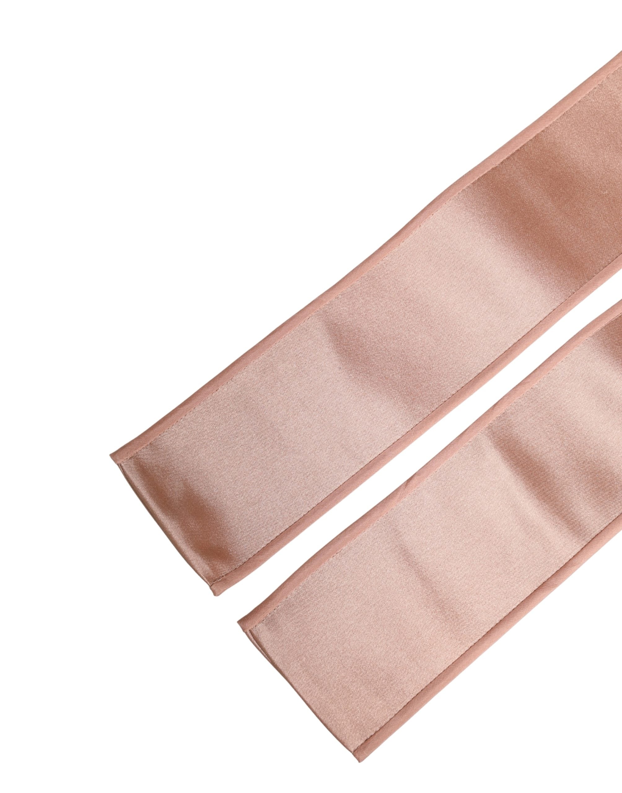 Light Pink Silk Satin Waist Women Cintura Belt - ventzia
