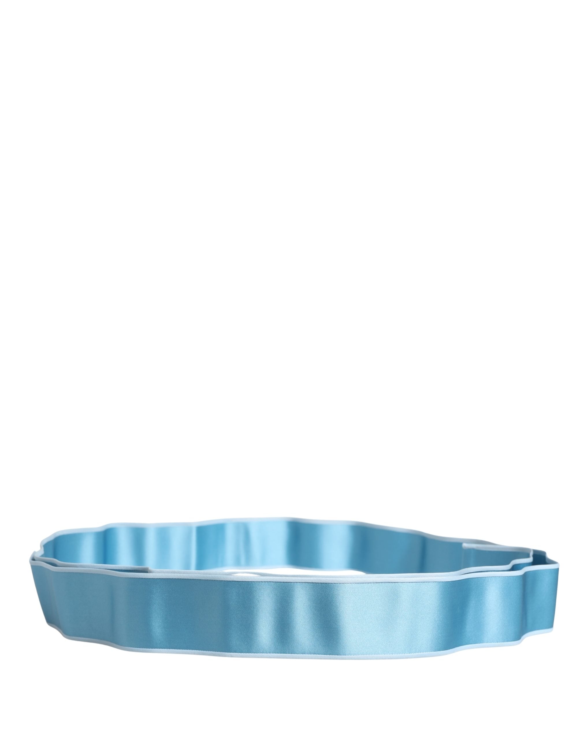 Light Blue Silk Satin Waist Women Cintura Belt - ventzia