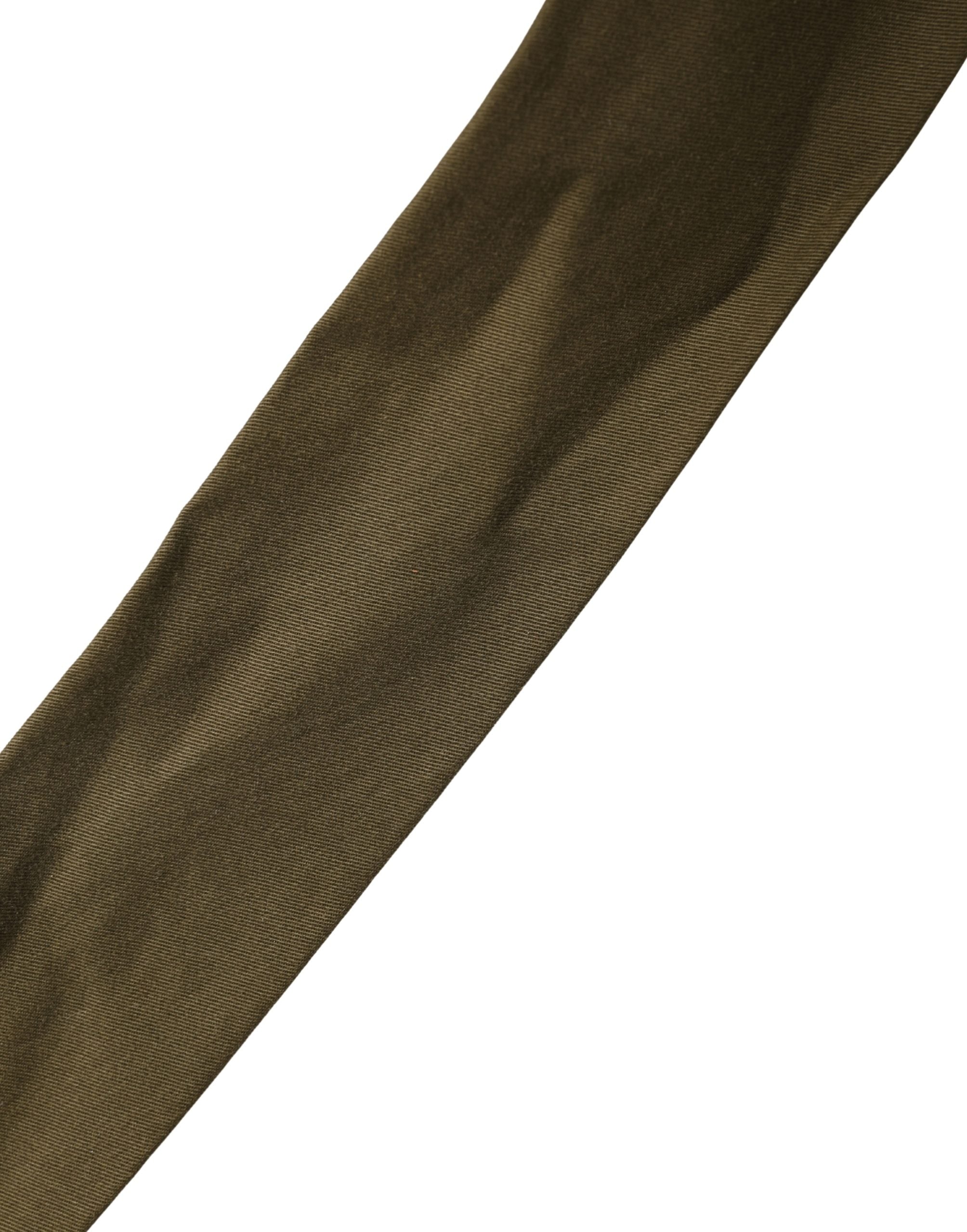 Army Green Cotton Round Buckle Waist Belt - ventzia