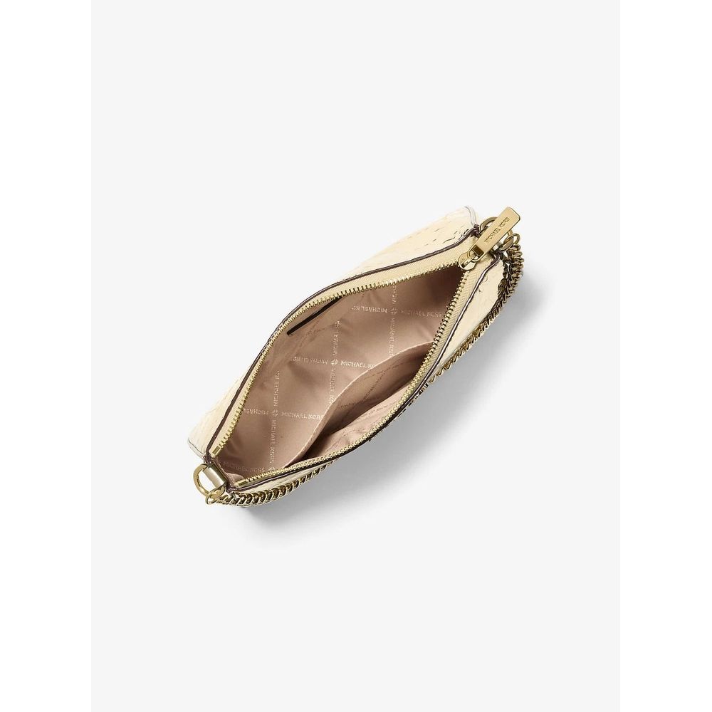 Gold Canvas Clutch Bag - ventzia