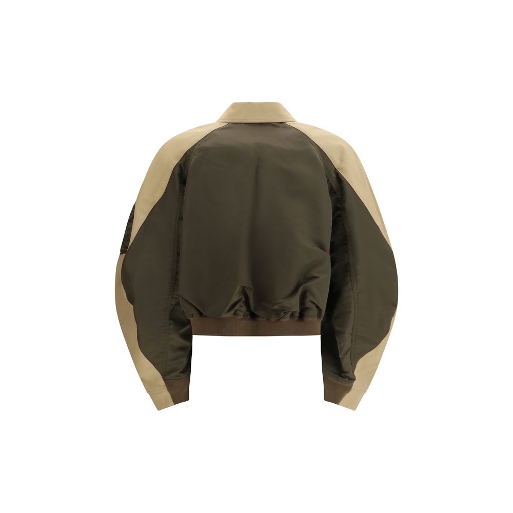 Bicolor Cotton Bomber - ventzia