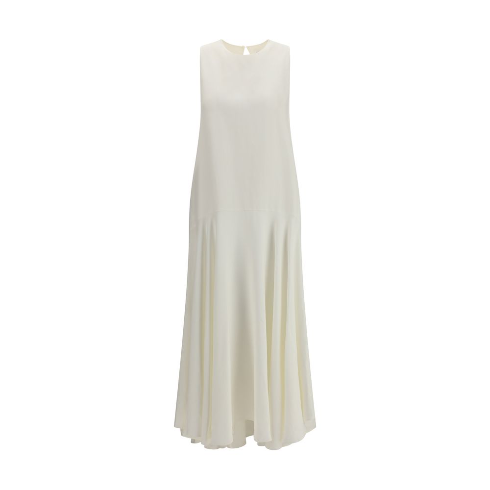 White Linen Casual Dress - ventzia