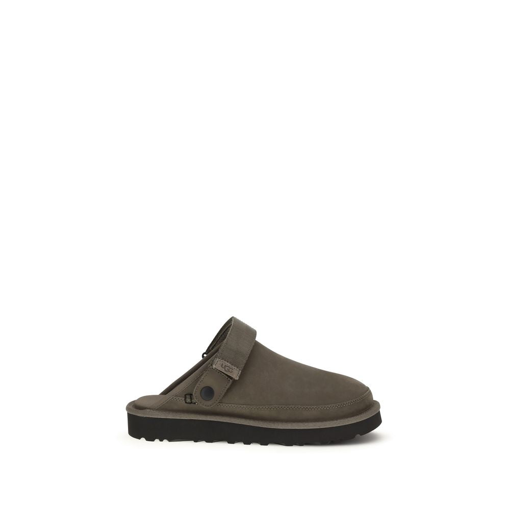 Brown Calf Leather Bos Taurus Mules - ventzia