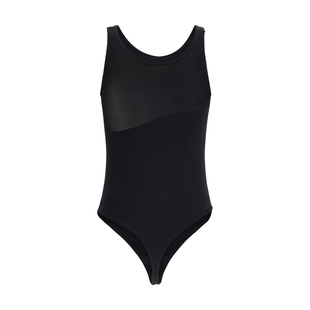 Black Polyamide Bodysuit - ventzia