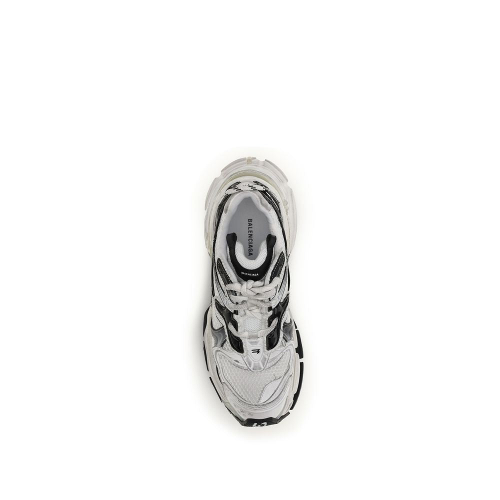 Gray Polyethylene Athletic Sneakers