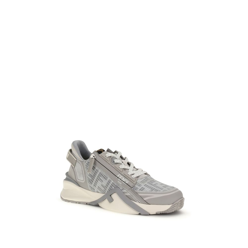 Gray Calf Leather Bos Taurus Athletic Sneakers - ventzia