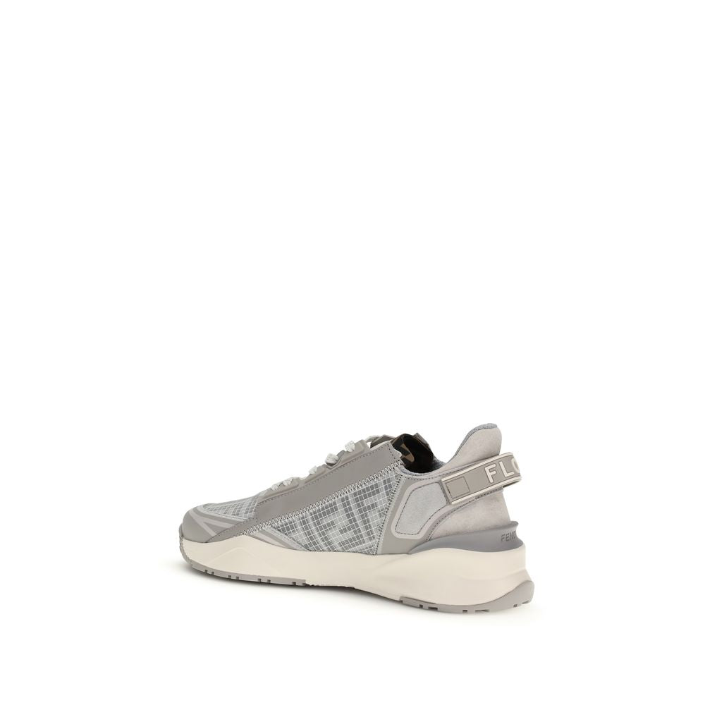 Gray Calf Leather Bos Taurus Athletic Sneakers - ventzia