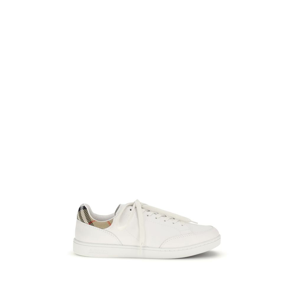 White Calf Leather Bos Taurus Low Top Sneakers - ventzia