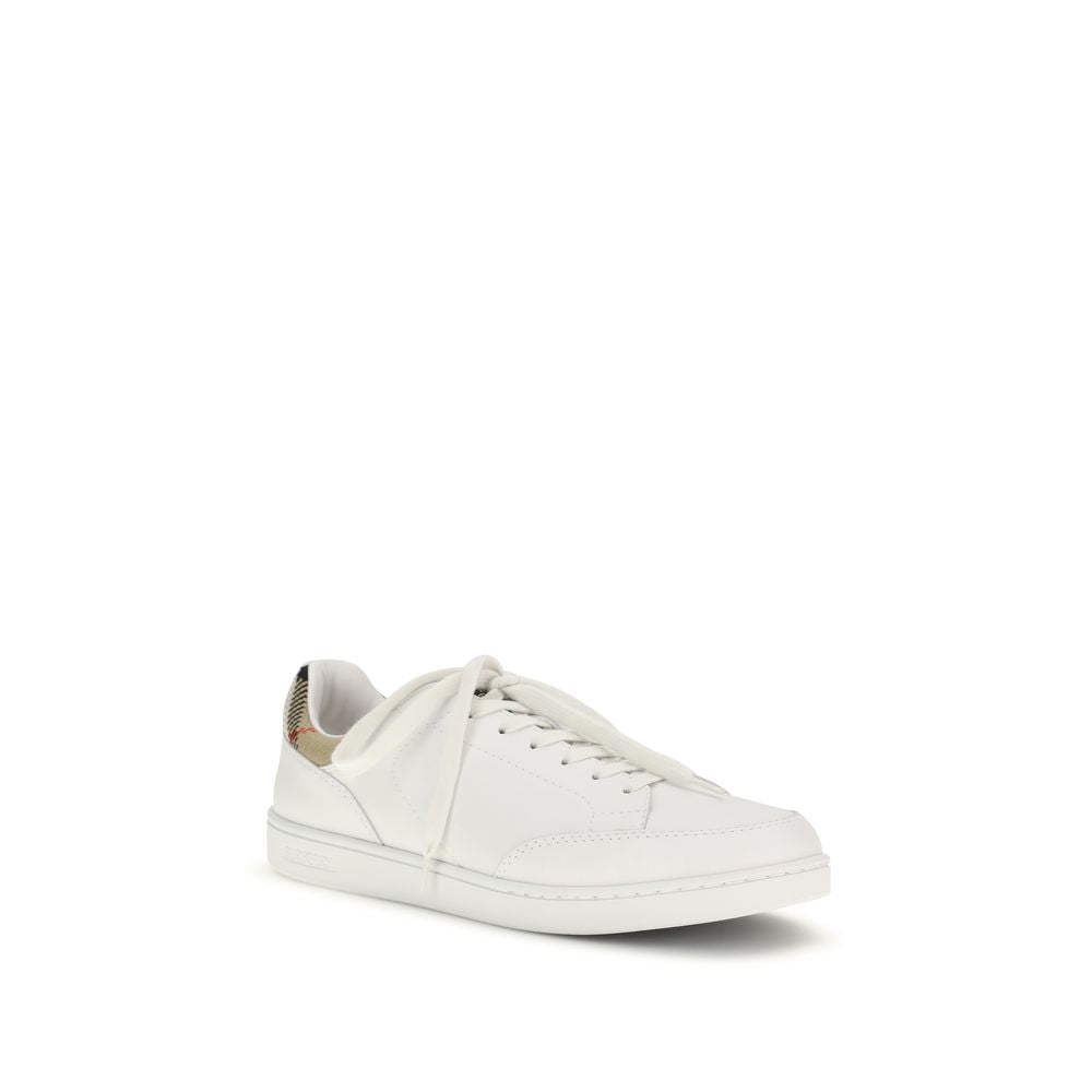 White Calf Leather Bos Taurus Low Top Sneakers - ventzia